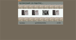Desktop Screenshot of berlinkriminell.de