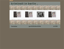 Tablet Screenshot of berlinkriminell.de